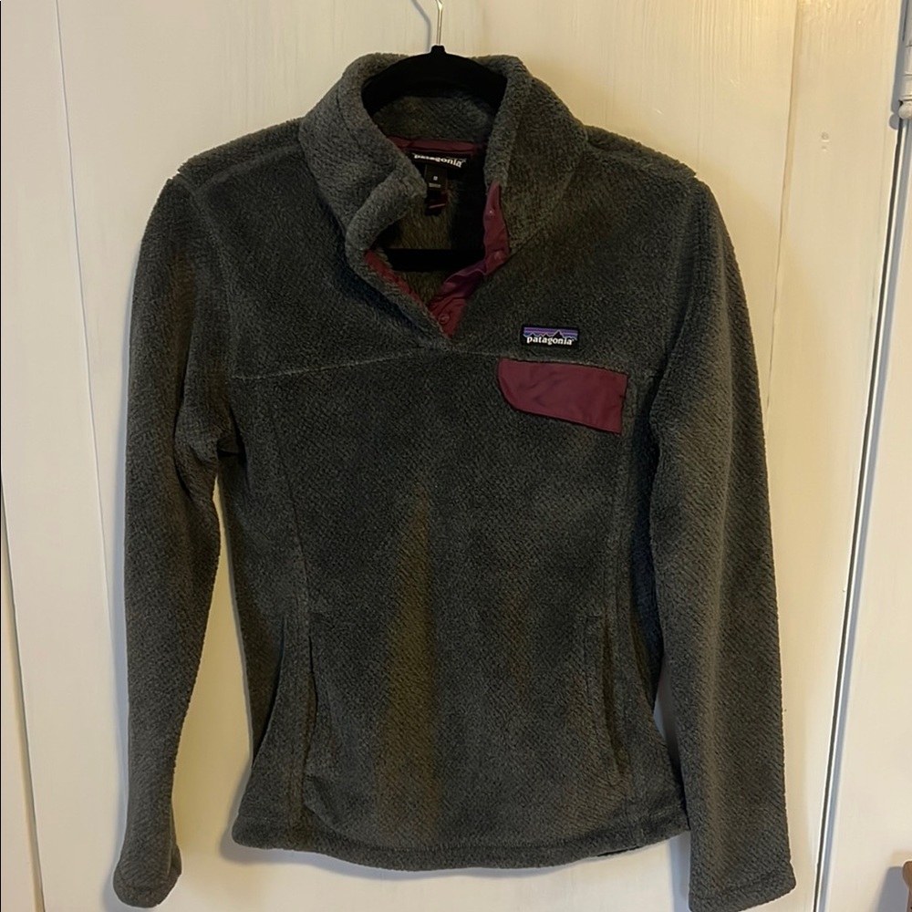 Patagonia Gray Fleece Pullover